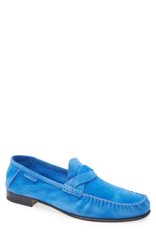 トム・ジェラルド・r・フォード メンズ シューズ スリッポン・ローファー TOM FORD Ripley Loafer Cobalt 青緑色