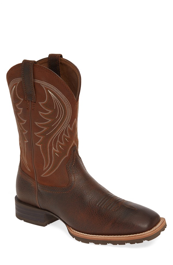 アリアト メンズ シューズ ブーツ・レインブーツ Ariat Hybrid Rancher Cowboy Boot Brown 赤銅色