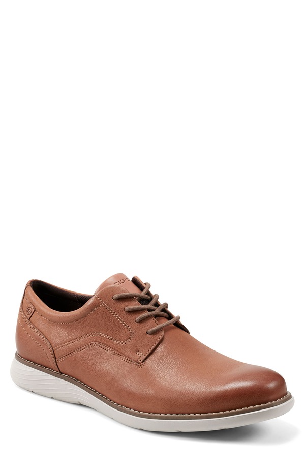 鍵を掛ける界面 メンズ シューズ オックスフォード 競り合い Rockport Garett Plain Toe Derby Light Natural