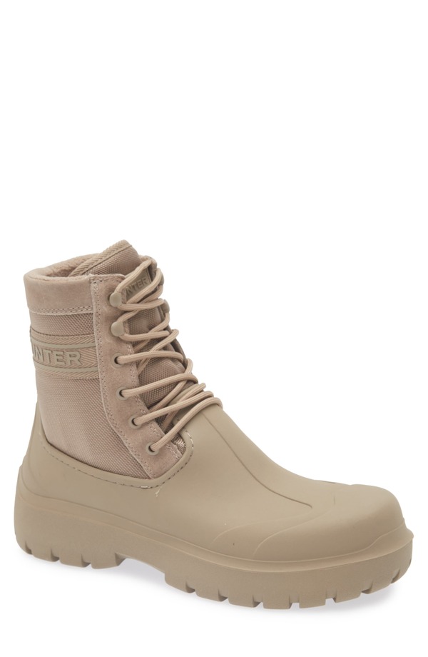 山立ち メンズ シューズ ブーツ・レインブーツ Hunter London Waterproof Boot Brown/ Black 黒いこと