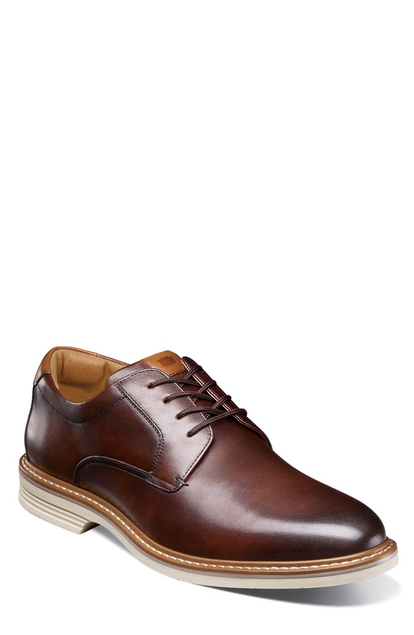 フローシャイム メンズ シューズ ダービー Florsheim Norwalk Plain Toe Derby Brown ブラウン｜ReVida 店