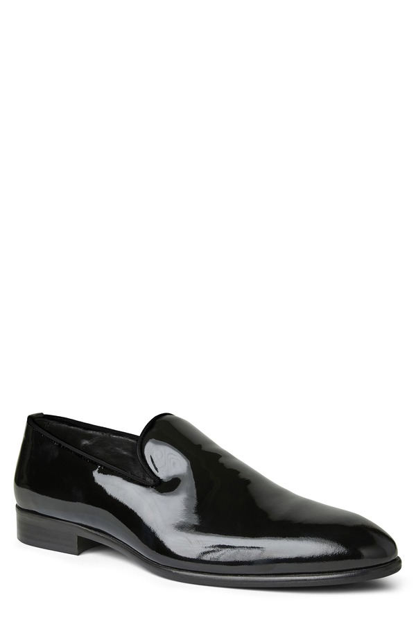 ブルーノマグリ メンズ シューズ ローファー Bruno Magli Daniloafer Black Patent ブラック｜ReVida 店