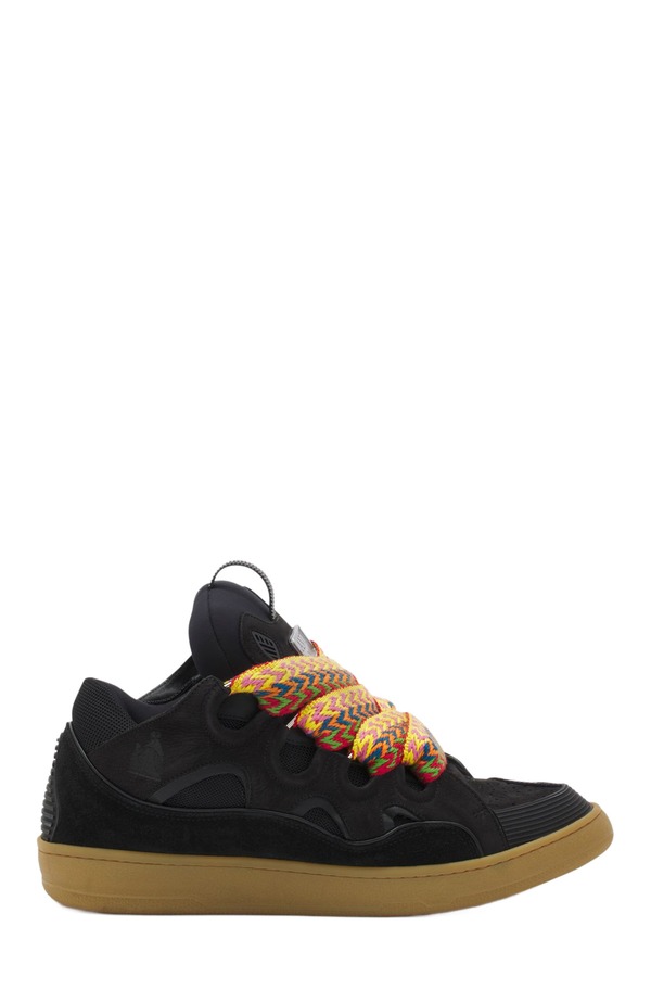 ランバン レディース シューズ スニーカー レザー Lanvin LEATHER CURB SNEAKERS Black ブラック|ReVida 店