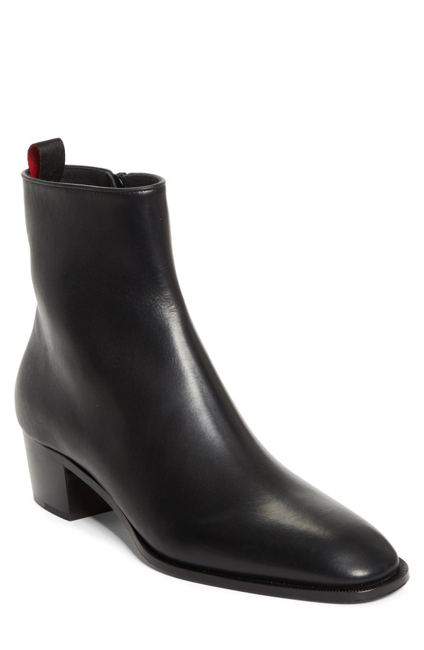 クリスチャン・ルブタン メンズ シューズ ブーツ・レインブーツ Christian Louboutin Ziggissimo Forever Plain Toe Boot Black 黒いこと