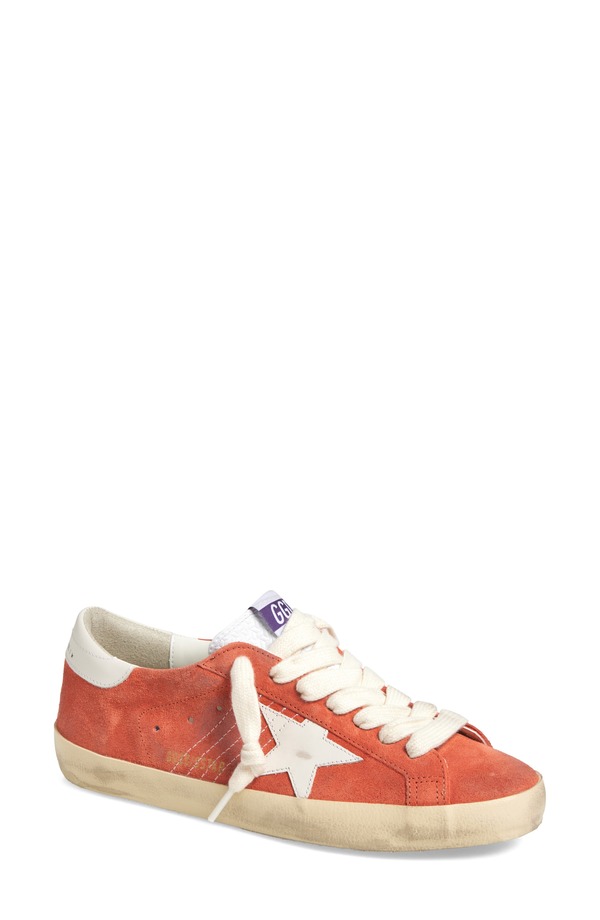 ゴールデングース メンズ シューズ スニーカー Golden Goose Super-Star Low Top Sneaker Coral/ Milk コーラル