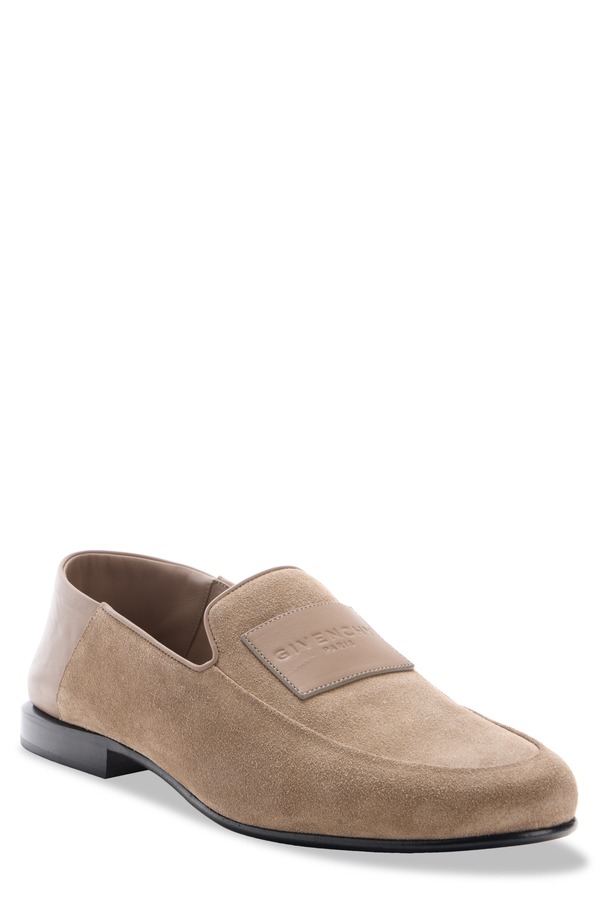 ジバンシー メンズ シューズ スリッポン・ローファー ロゴタイプ Givenchy Logo Label Convertible Loafer Taupe トープ