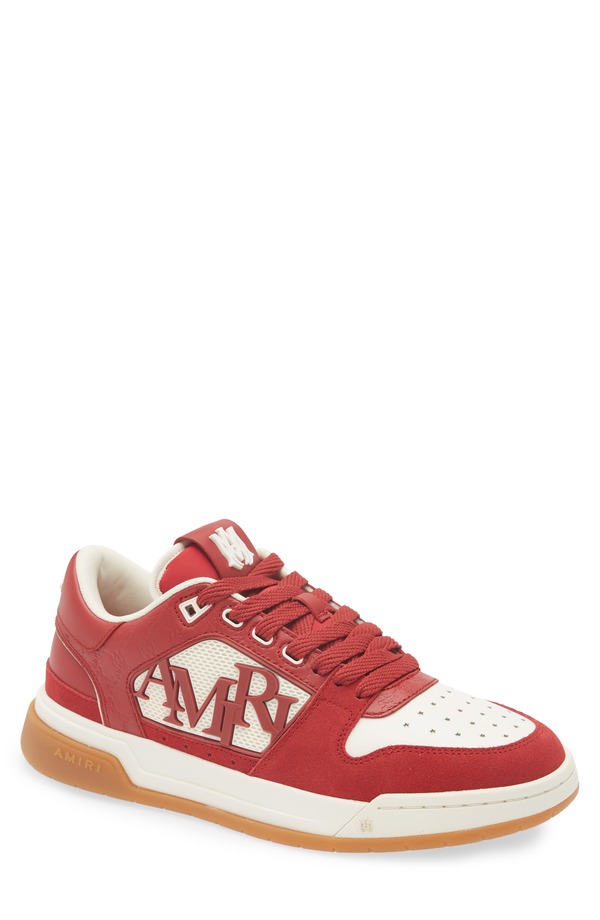 アミリ メンズ シューズ スニーカー AMIRI Classic Low Top Sneakered Rose レッド｜ReVida 店 106,900円