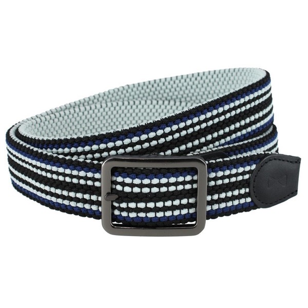 トラファルガー メンズ 付属品 胴締め Trafalgar Alejandro Black Stripes and White Reversible Braided Casual Golf Belt Black Stripes And White 白いこと