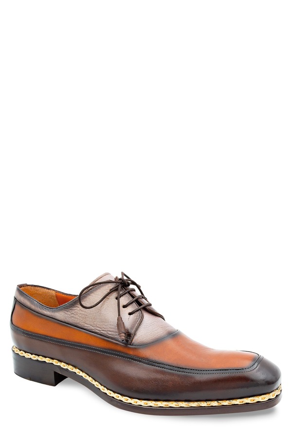 メズラン メンズ シューズ 力くらべ Mezlan Bowery Derby Chocolate Multi 黒茶
