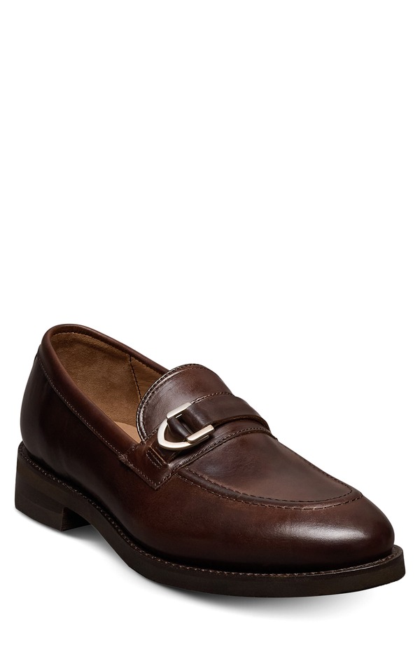 ウディアレン エドモンズ メンズ シューズ 置き目毛革 Allen Edmonds Rollins Buckle Loafer - Wide Width Available Dark Brown 赤銅色