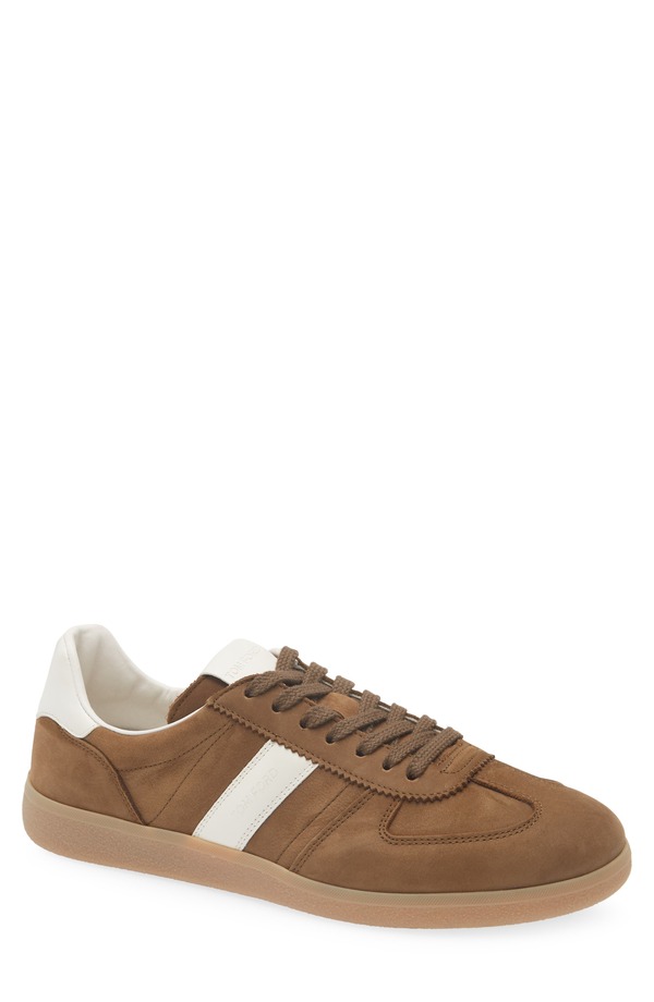 トム・フォード メンズ シューズ スニーカー TOM FORD Terence Sneakerb Olive Brown オリーブ｜ReVida 店