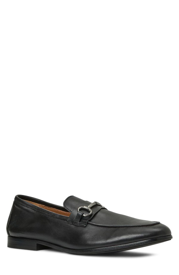 アクアタリア メンズ シューズ 置き目毛革 Aquatalia Jason Bit Loafer Black Nappa 黒いこと