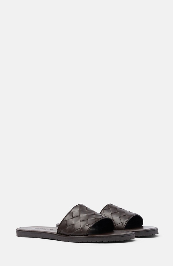スカロッソ メンズ シューズ サンダル SCAROSSO Ulisse Sandals Dark Brown - Calf ブラウン