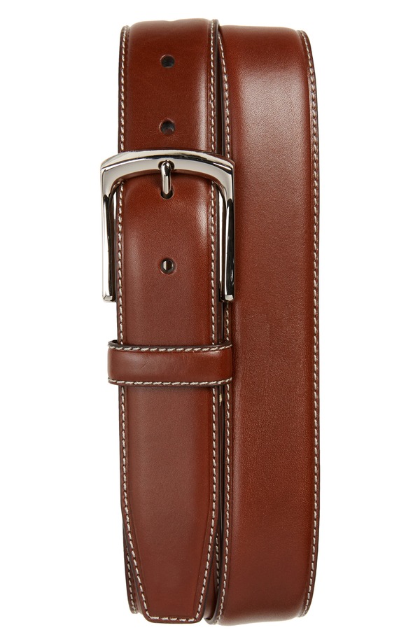 トリノ メンズ 付属品 胴締め なめし革 Torino Burnished Leather Belt Saddle Tan タン