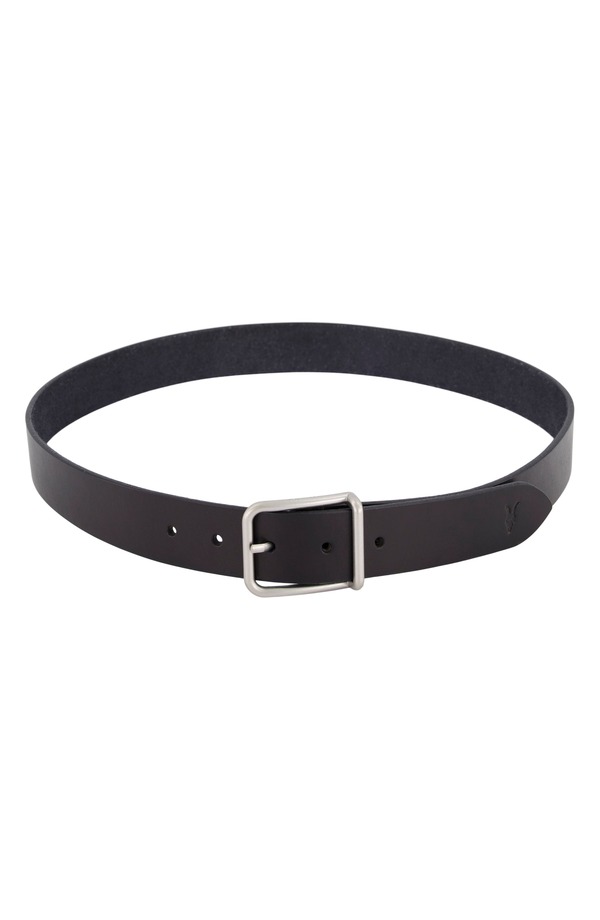 オールセインツ メンズ 付属品 胴締め なめし革 AllSaints Ramskulleather Belt Dull Nickel
