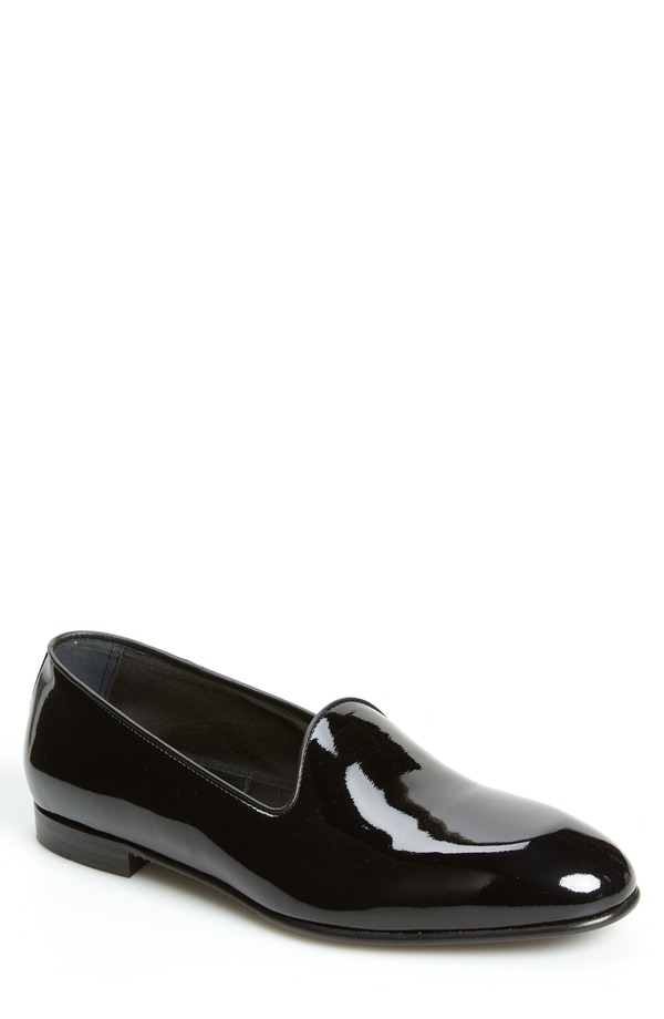 ゼニア メンズ シューズ スリッポン・ローファー なめし革 ZEGNA Gala Patent Leather Loafer Black 黒いこと