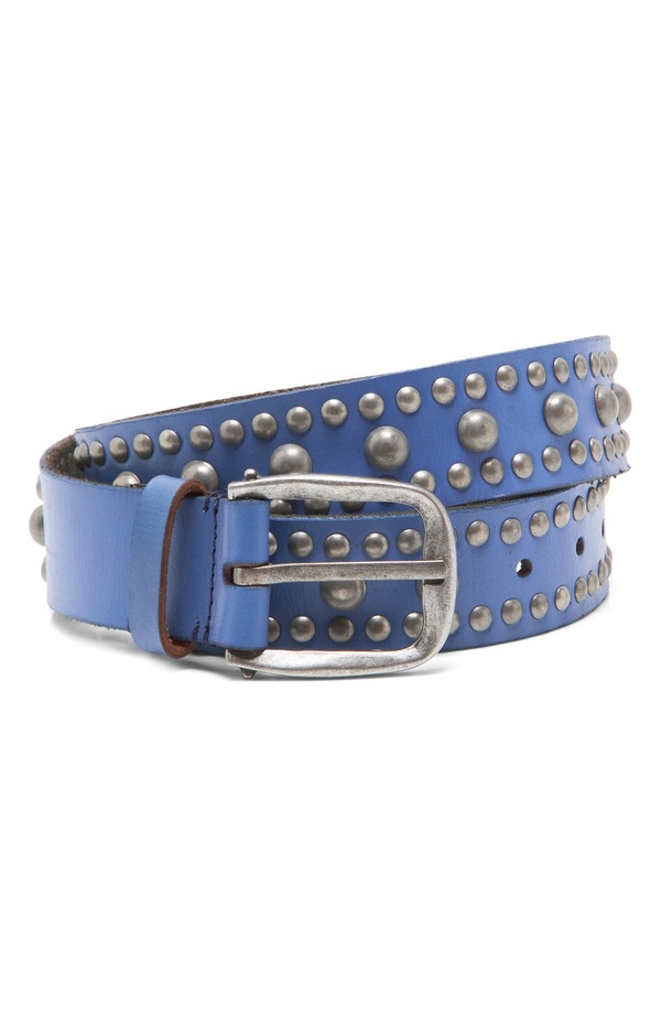 フリーピープル レディース アクセサリー ベルト レザー Free People We the Free Sola Studded Leather Belt Sapphire サファイア
