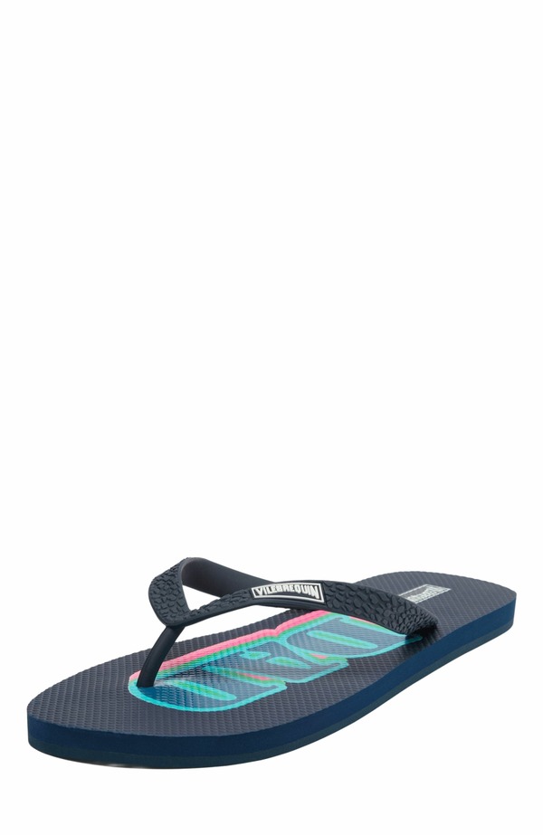 ヴィルブレクイン メンズ シューズ サンダル Vilebrequin Men Dad and Son Flip Flops Bleu Marine