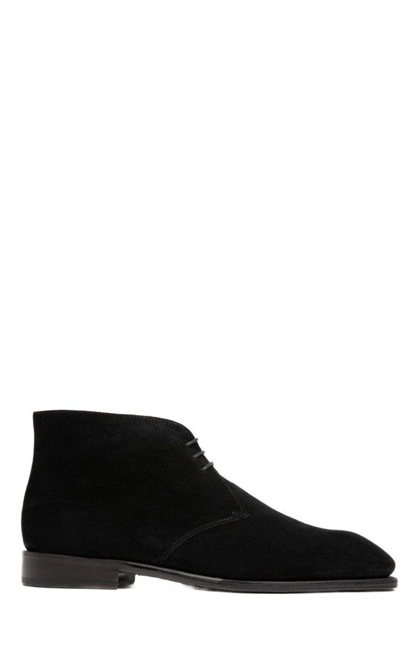 アンソニー ヴィア メンズ シューズ ブーツ・レインブーツ Anthony Veer Arden Chukka Boot Velvet Noir Black 黒いこと メンズ靴-その他