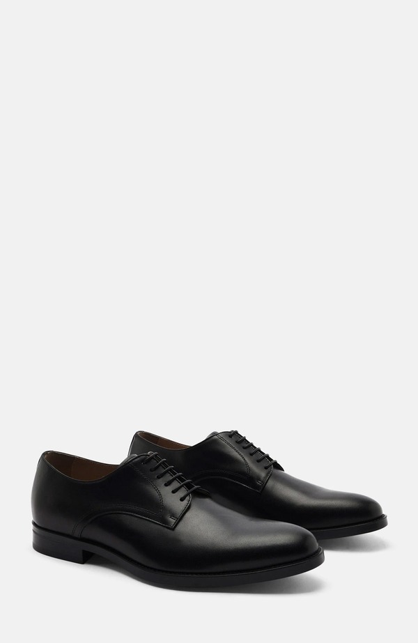 スカロッソ メンズ シューズ SCAROSSO Emilio Derbies Black Calf 黒いこと