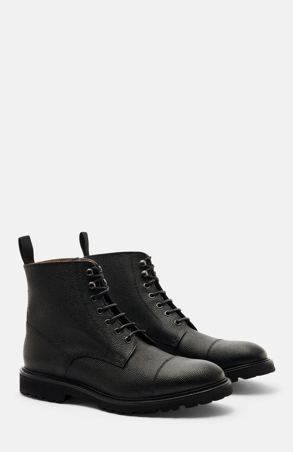 スカロッソ メンズ シューズ ブーツ・レインブーツ SCAROSSO Jackie Boots Black - Calf 黒いこと