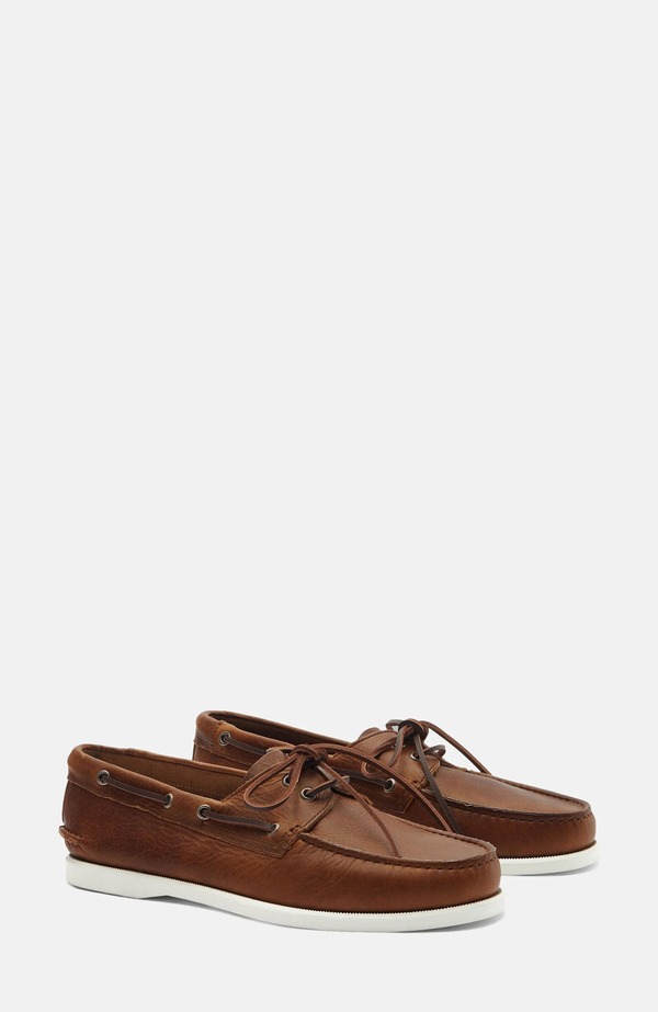 スカロッソ メンズ シューズ スリッポン・ローファー SCAROSSOrlando Boat Shoes Cigar - Calf｜ReVida 店