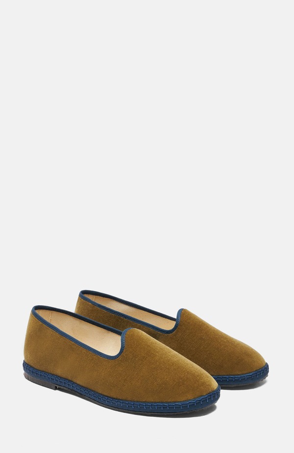 スカロッソ メンズ シューズ スリッポン・ローファー SCAROSSOlive Slippers Green - Velvet 緑であること ローファー-メンズ靴-靴