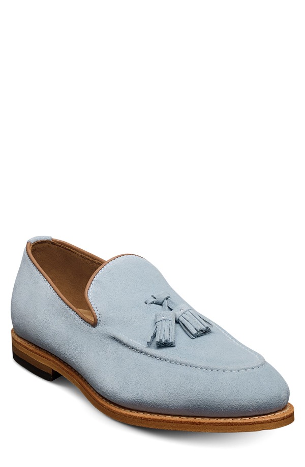 ウディアレン エドモンズ メンズ シューズ スリッポン・ローファー Allen Edmonds Rand Tasseloafer Light Blue 青碧