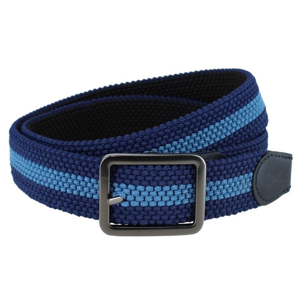 トラファルガー メンズ 付属品 胴締め Trafalgarturo Black and Blue Striped Reversible Braided Casual Golf Belt Black/Blue Stripes 黒いこと
