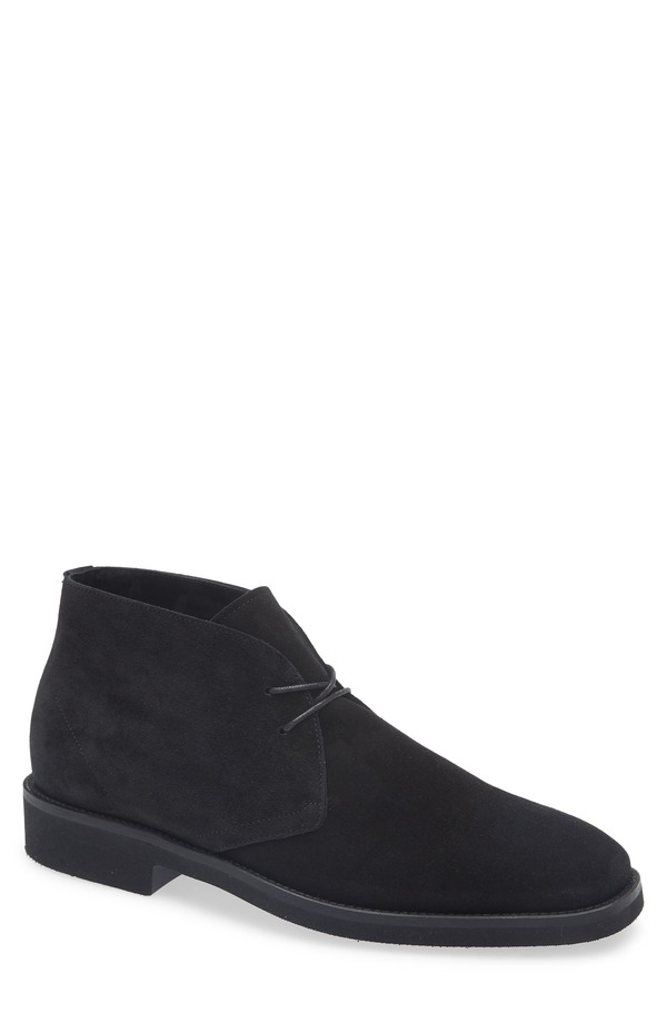 トム・ジェラルド・r・フォード メンズ シューズ ブーツ・レインブーツ スエードクロス TOM FORD Suedesert Boot Black 黒いこと