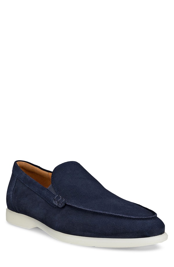 山びこ メンズ シューズ スリッポン・ローファー ECCO Metropole Verona Loafer Marine Nubuck