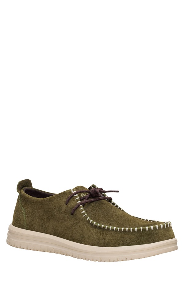 ヘイデュード メンズ シューズ スリッポン・ローファー レース Hey Dude Wally NXT Moc Toe Lace-Up Green グリーン