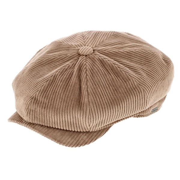 ウィゲンズ メンズ アクセサリー 帽子 コーデュロイ キャップ Wigens Men's Brisbane Moss Corduroy Retro Newsboy Cap Camel キャメル｜ReVida 店