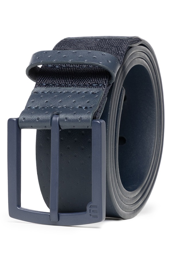 トラビスマヒュー メンズ 付属品 胴締め なめし革 TravisMathew Pilatus 2.0 Leather Belt Blue Nights 青み
