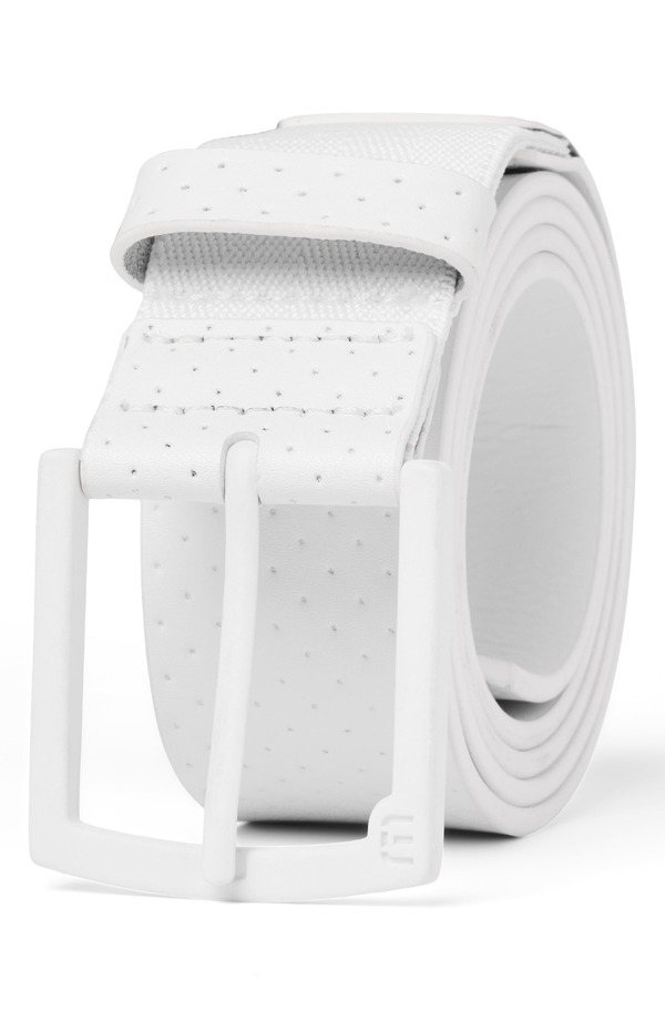 トラビスマヒュー メンズ 付属品 胴締め なめし革 TravisMathew Pilatus 2.0 Leather Belt White 白いこと