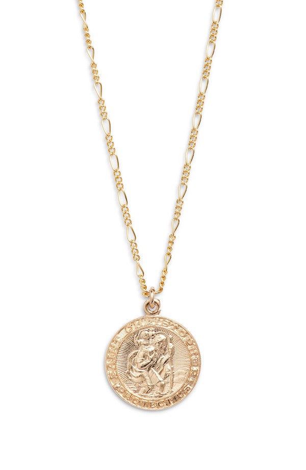 ナシェル レディース アクセサリー ネックレス・チョーカー レース Nashelle Saint Christopher Pendant Necklace Gold Fill ゴールド｜ReVida 店