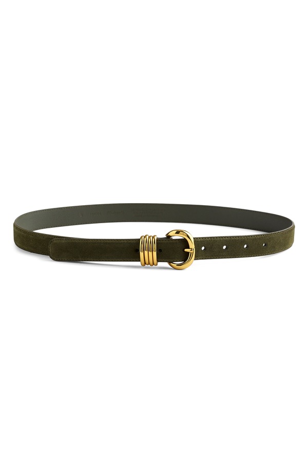 メイドウェル レディース アクセサリー ベルト スエード Madewell Metal Keeper Suede Belt Loden