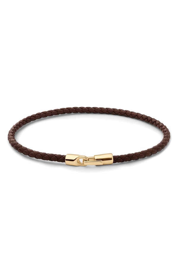ミアンサイ レディース アクセサリー ブレスレット・バングル・アンクレット レザー Miansai Cruz Leather Bracelet Gold Vermeil Brown ブラウン