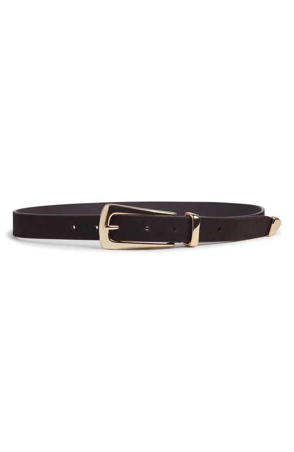 フェイバリット ドーター レディース アクセサリー ベルト スエード Favorite Daughter The Suede Statement Belt Chocolate/ Polished Gold チョコレート