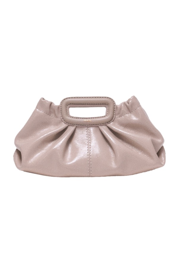マージュ レディース 御徒面子 ミニ なめし革 maje Naplak leather Milpli mini Clutch Mastic Beige ベージュ