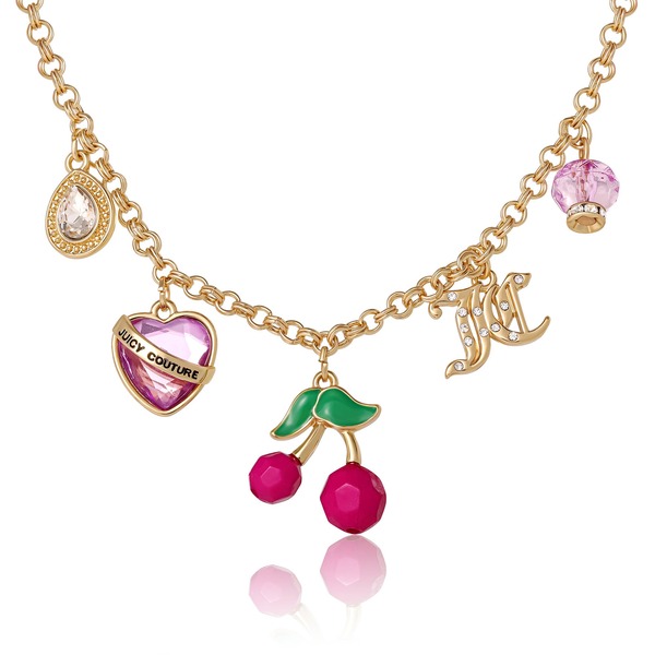 ジューシークチュール レディース アクセサリー ブレスレット・バングル・アンクレット レース Juicy Couture Cherry Charm Necklace 18 + 2'' Gold Tone ゴールド