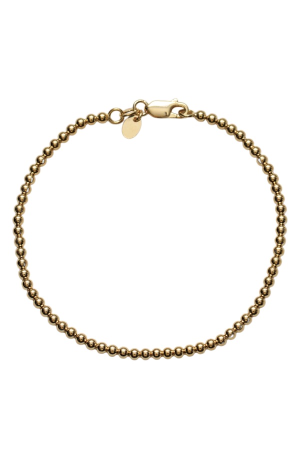 アルジェントヴィーヴォ メンズ アクセサリー ブレスレット・バングル・アンクレット Argento Vivo Sterling Silver Men'small Sphere Bracelet Gold ゴールド｜ReVida 店 22,578円