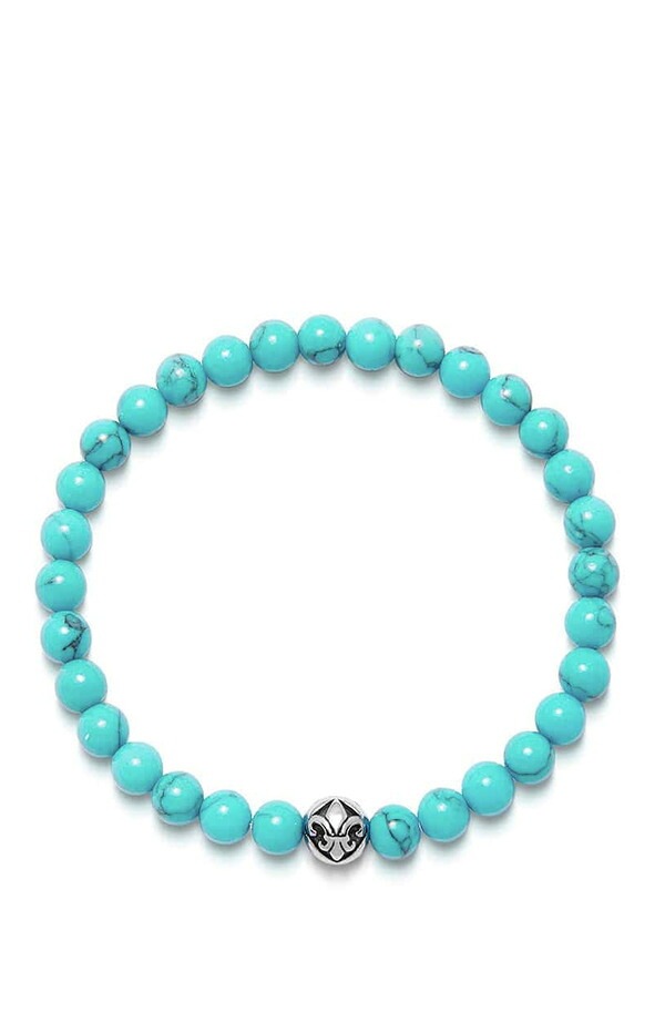ナイアヤラ メンズ アクセサリー ブレスレット・バングル・アンクレット Nialaya Turquoise Wristband Braceleturquoise / Silver ターコイズ|ReVida 店