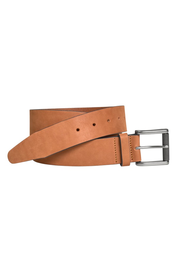 ジョンストンアンドマーフィー メンズ 付属品 胴締め なめし革 Johnston \u0026 Murphy Nubuck Leather Beltan タン