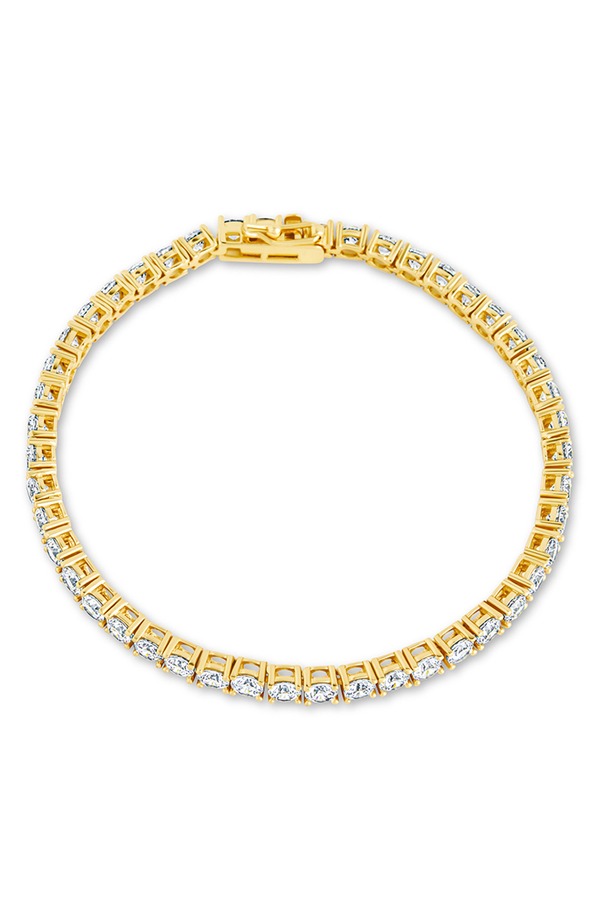 スターリングフォーエバー レディース アクセサリー ブレスレット・バングル・アンクレット Sterling Forever Jadon Cubic Zirconia Tennis Bracelet Gold ゴールド
