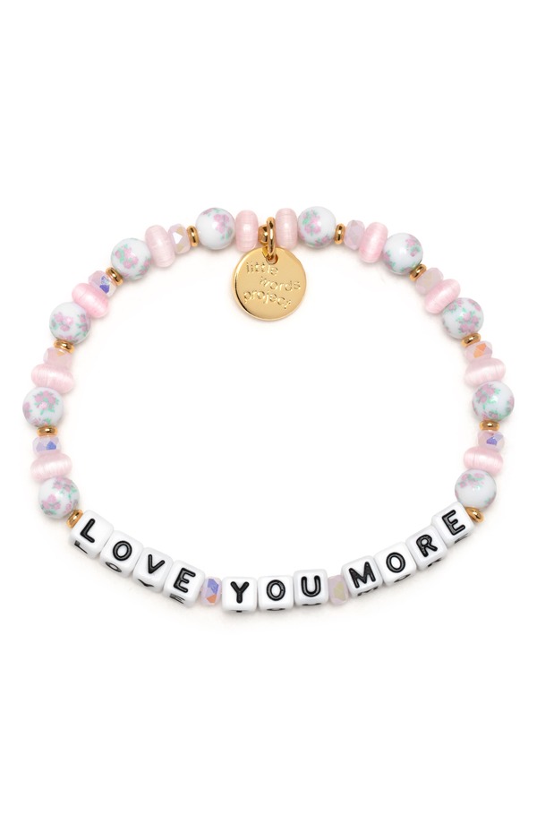 リトルワーズプロジェクト レディース アクセサリー ブレスレット・バングル・アンクレット Little Words Project Love You More Beaded Stretch Bracelet White ホワイト|ReVida 店