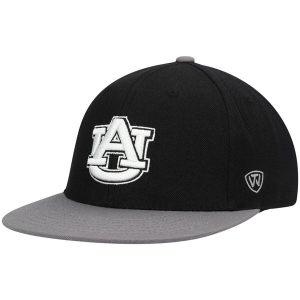 トップオブザワールド メンズ アクセサリー 帽子 Men's Top of the World Black/Gray Auburn Tigers Team Color Two-Tone Fitted Hat Black ブラック|ReVida 店