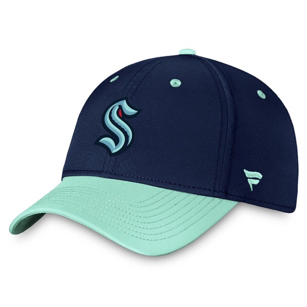 ファナティクス メンズ アクセサリー 帽子 Men's Fanatics Brandedeep Sea Blue/Light Blue Seattle Kraken Authentic Pro Rink Two-Tone Flex Hat Navy ネイビー|ReVida 店