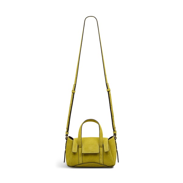 ラドリー レディース バッグ スエード Radley The Chancery - Suede Small Flapover Satchel Bag Limoncello