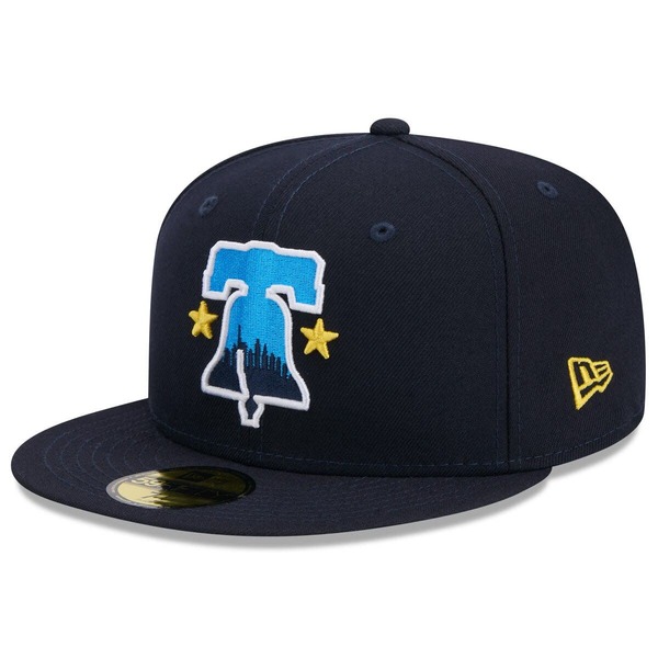 ニューエラ メンズ アクセサリー 帽子 Men's New Era Navy Philadelphia Phillies 2024 City Connect 59FIFTY Fitted Hat Navy ネイビー|ReVida 店